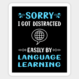 Distracted Language Learning Sticker